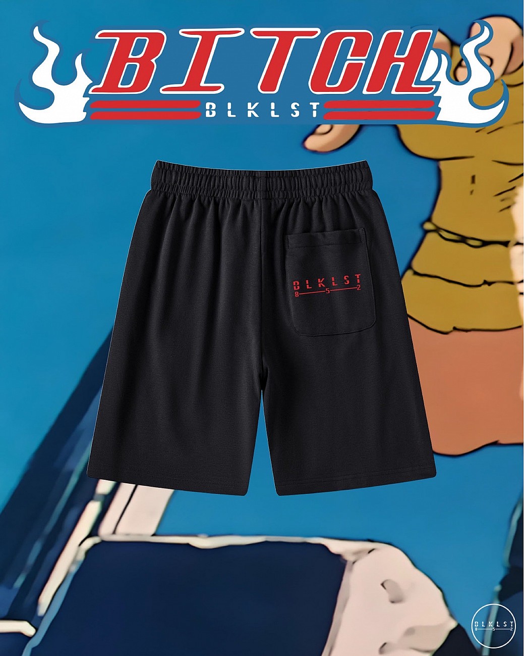 BITCH COTTON SHORTS