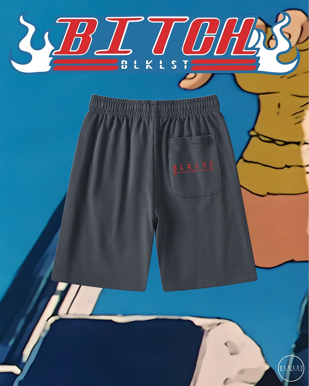 BITCH COTTON SHORTS