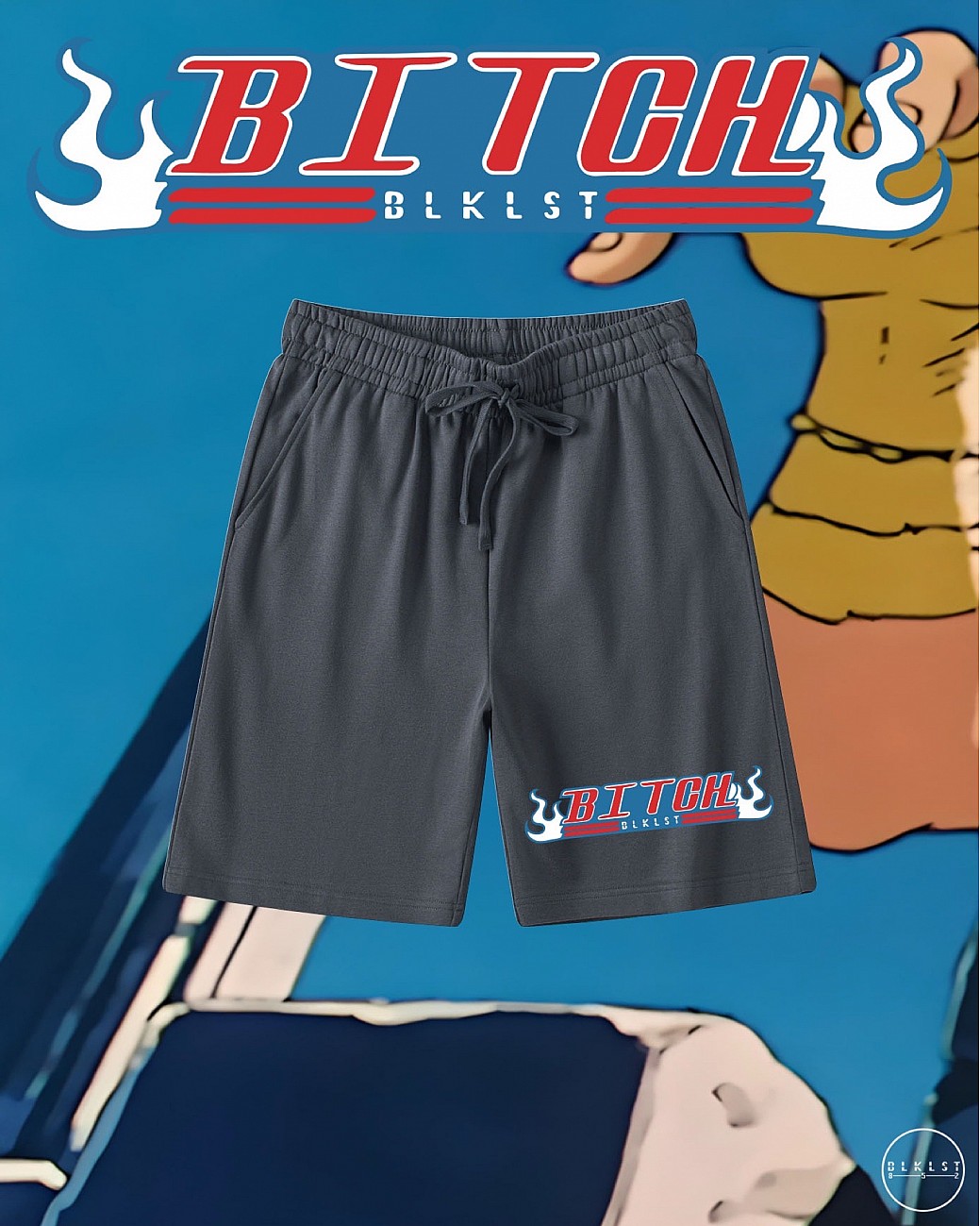 BITCH COTTON SHORTS