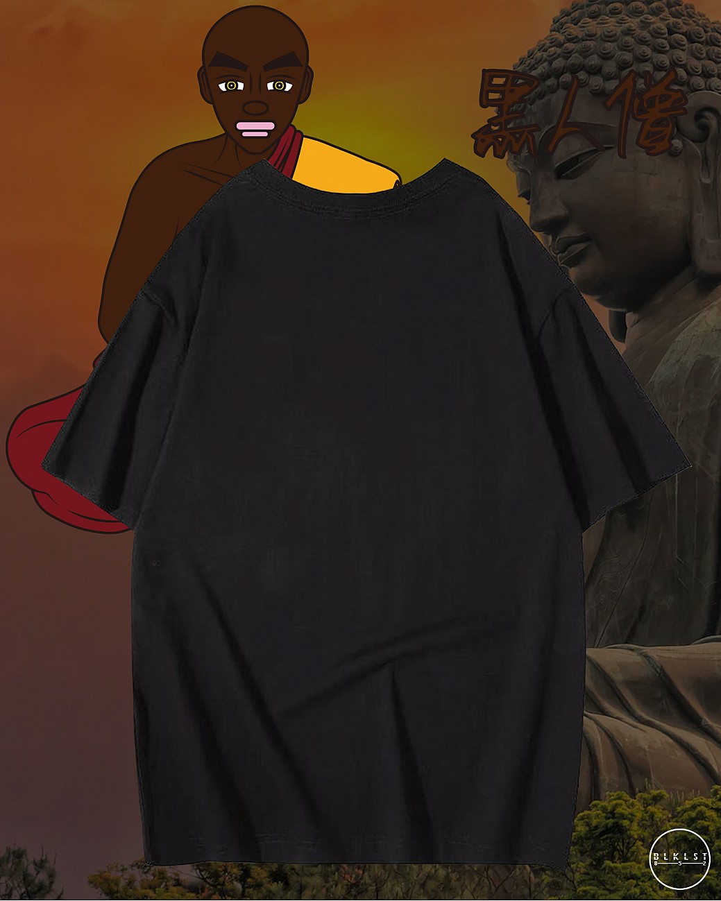 BLACK MONK TEE