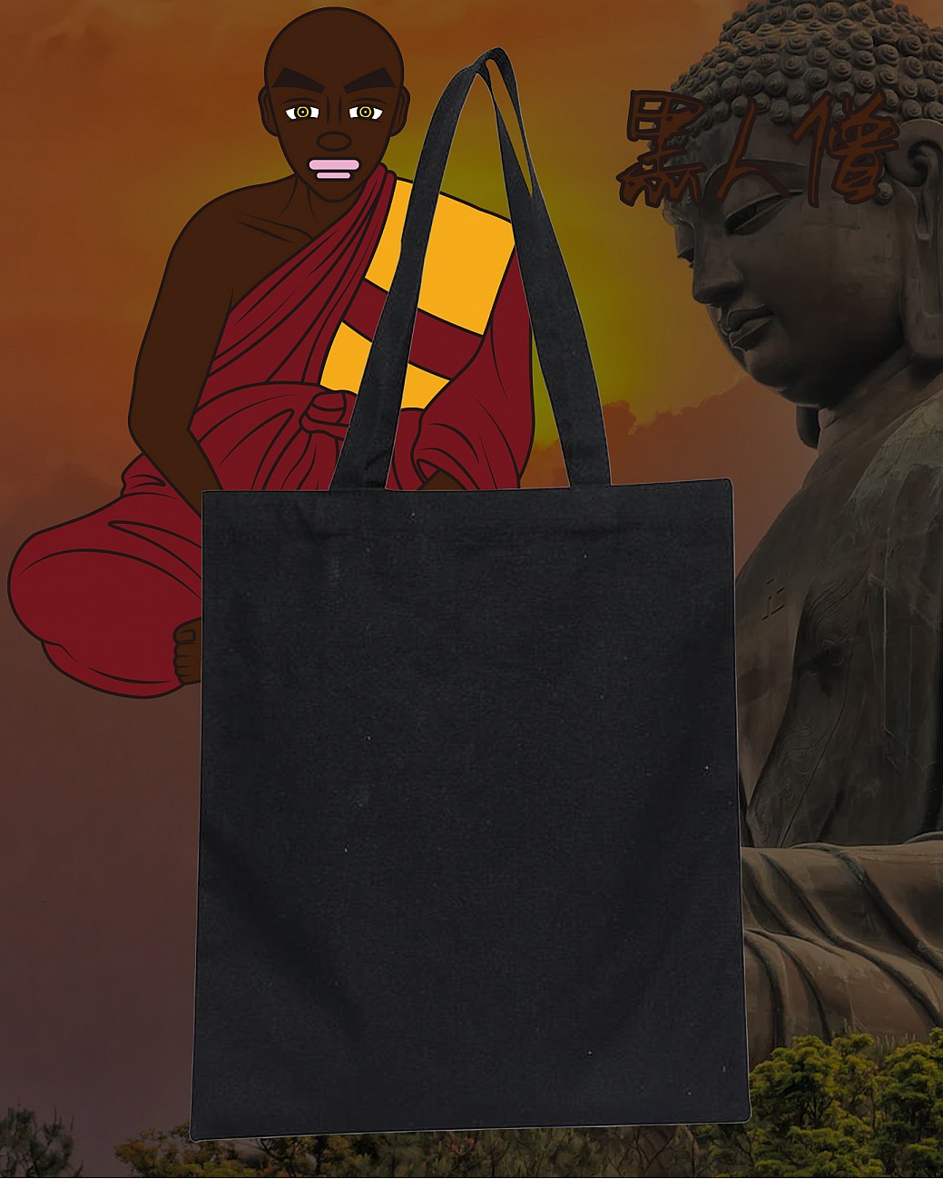 黑人僧 TOTE BAG