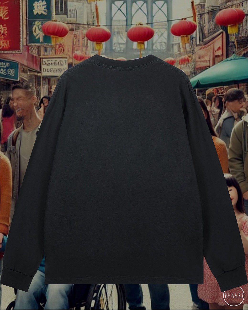 唐人街長袖T恤