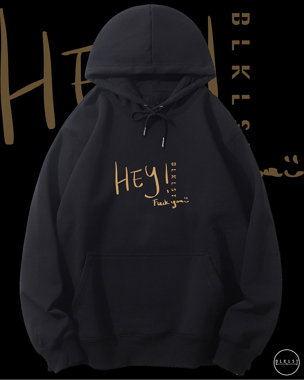 「HEY 屌你」連帽衛衣