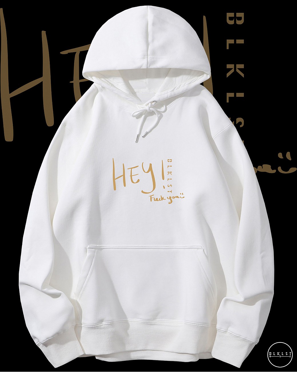 「HEY 屌你」連帽衛衣
