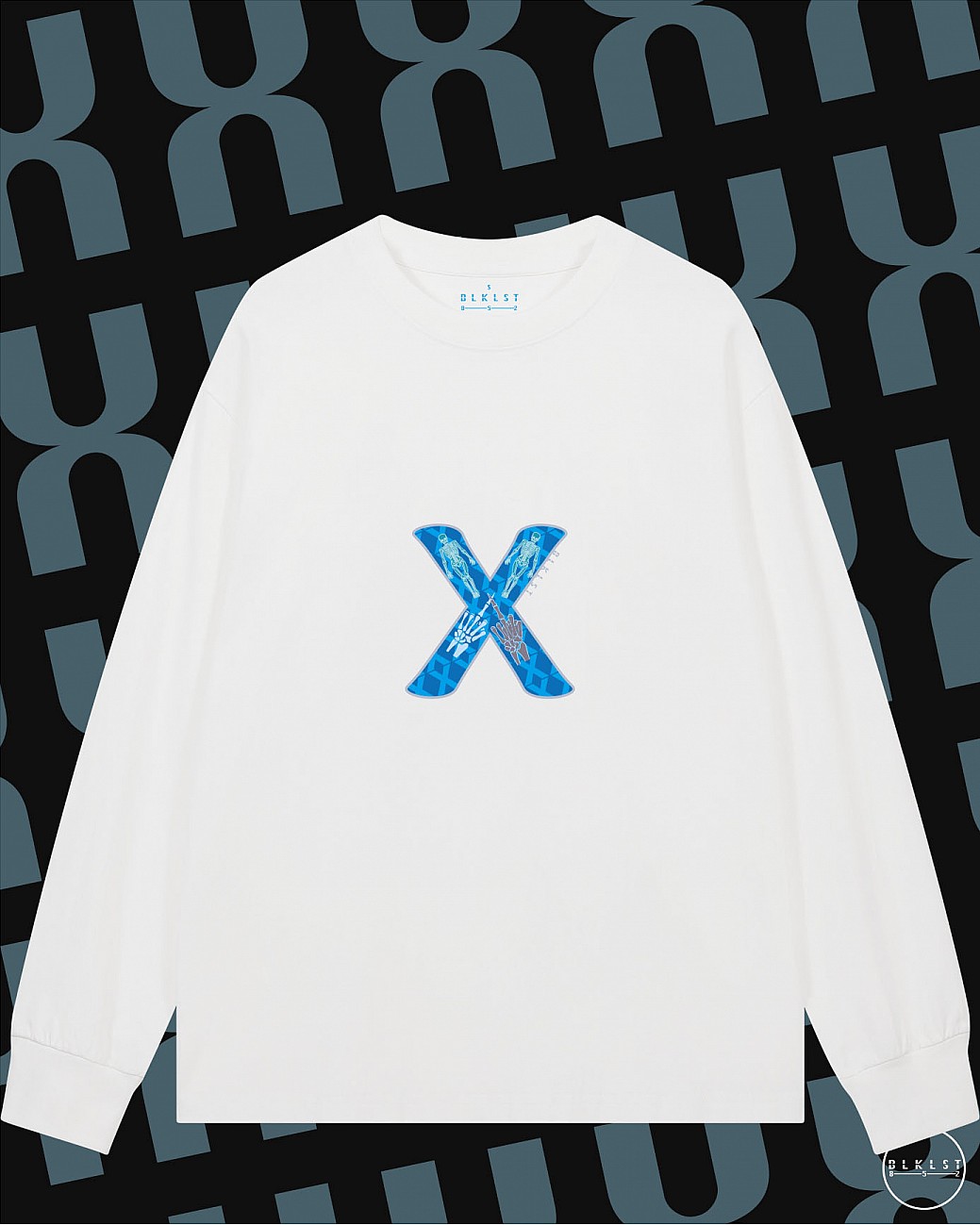 LETTER X長袖T恤