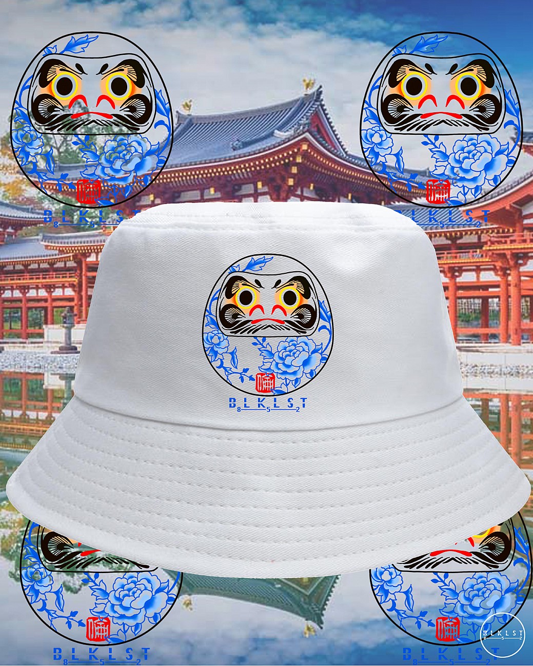 青花瓷達摩 BUCKETHAT