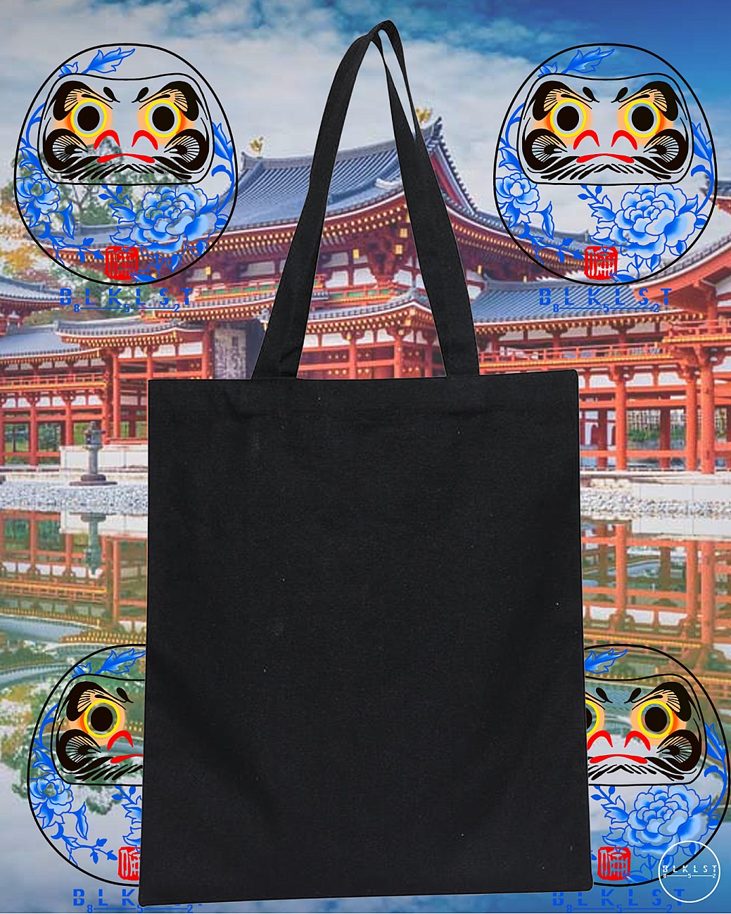 青花瓷達摩TOTE BAG