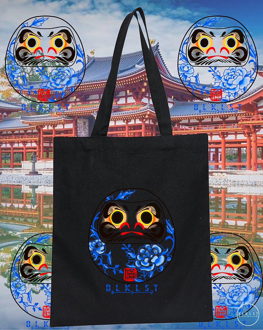 青花瓷達摩TOTE BAG