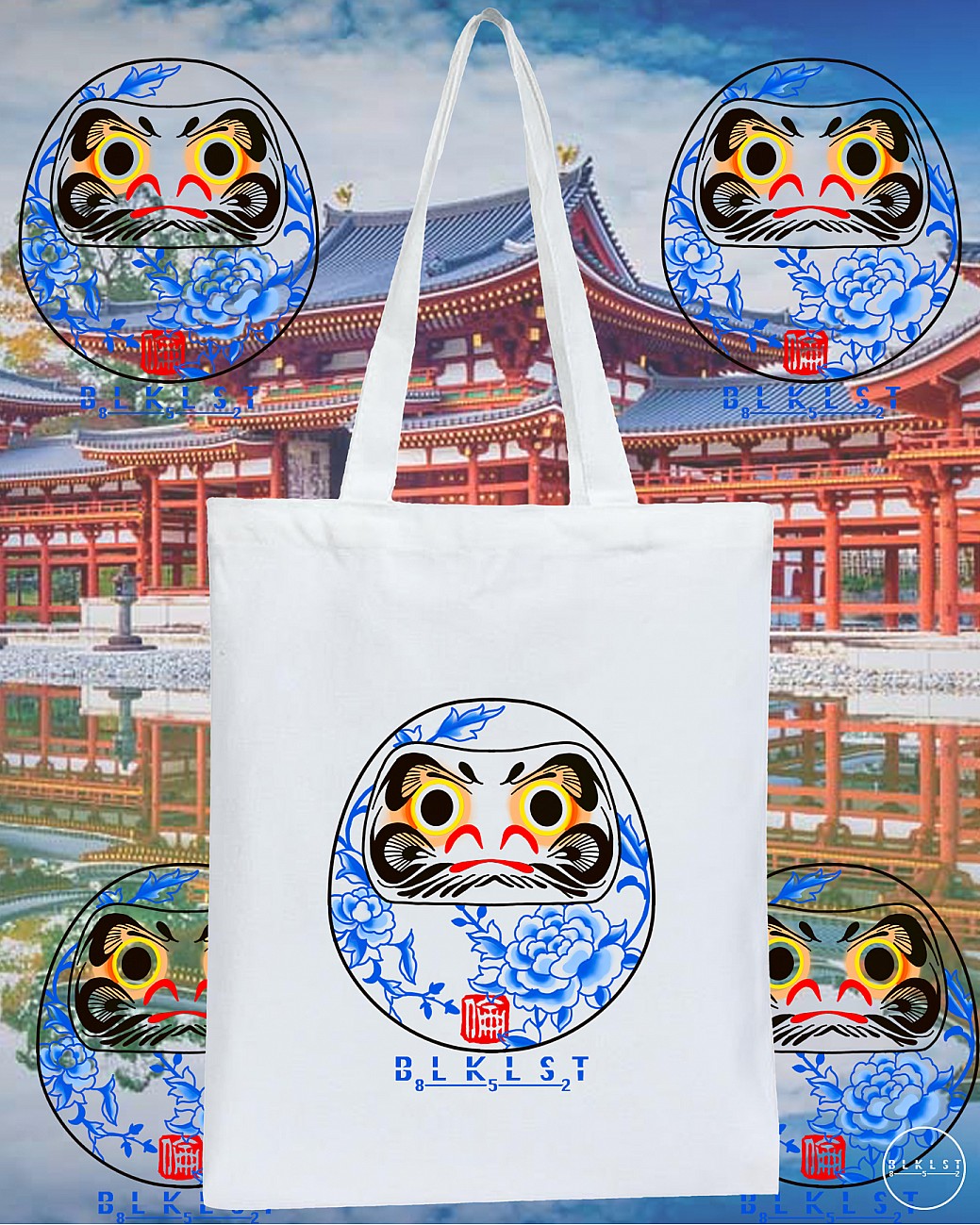 青花瓷達摩TOTE BAG