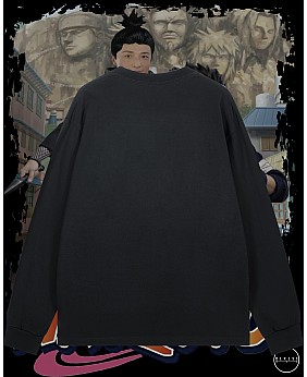 万刀甲與石修長袖T恤