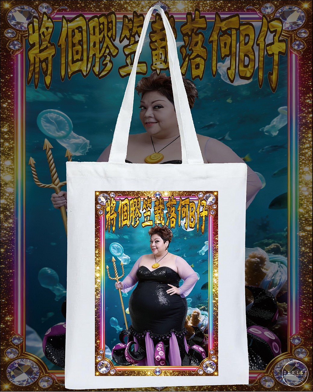 將個膠笠載落何B仔 TOTE BAG